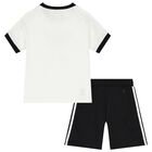White & Black Disney Logo Shorts Set, 1, hi-res