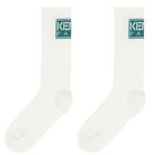 Ivory Logo Socks, 1, hi-res