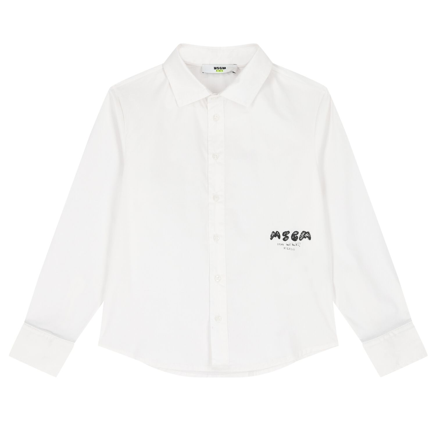 Boys White Logo Shirt, 1, hi-res image number null