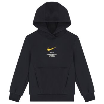 توب هودي أولاد بالشعار باللون الكحلى 