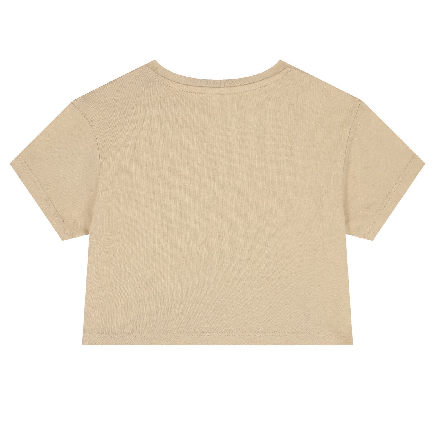 Girls Beige Logo T-Shirt, 1, hi-res image number null