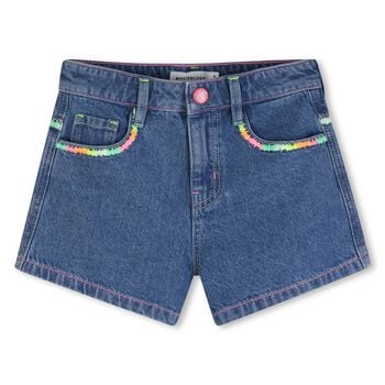 Girls Blue Denim Shorts