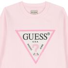 Girls Pink Logo Sweatshirt, 1, hi-res
