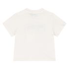 Younger White & Navy Blue Logo T-Shirt, 2, hi-res