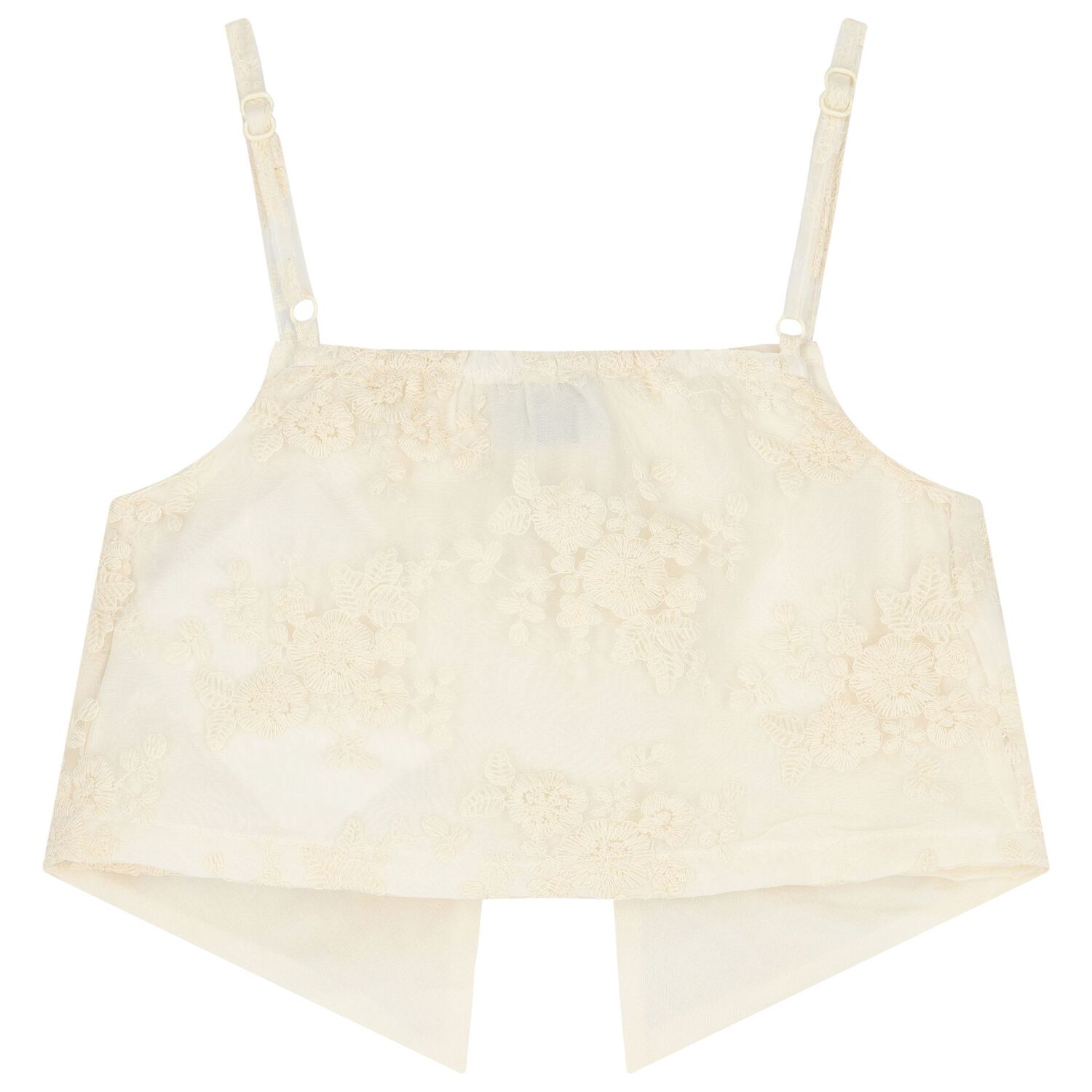 Girls Beige Floral Skirt Set, 1, hi-res image number null