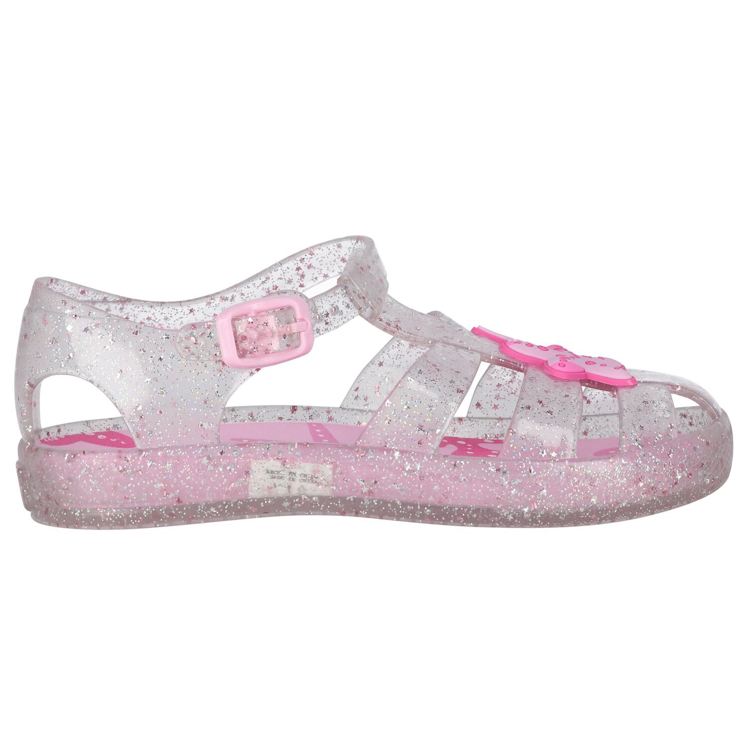 Girls Pink Jelly Sandals, 1, hi-res image number null