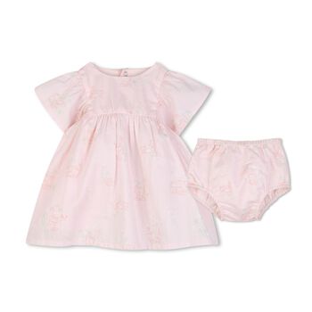 Younger Girls Pink Tiger Dress Set