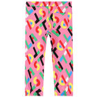 Girls Pink Logo Joggers, 1, hi-res