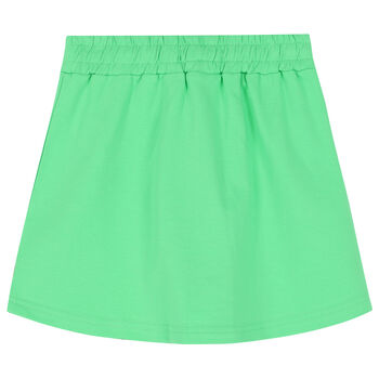 Girls Green Logo Shorts