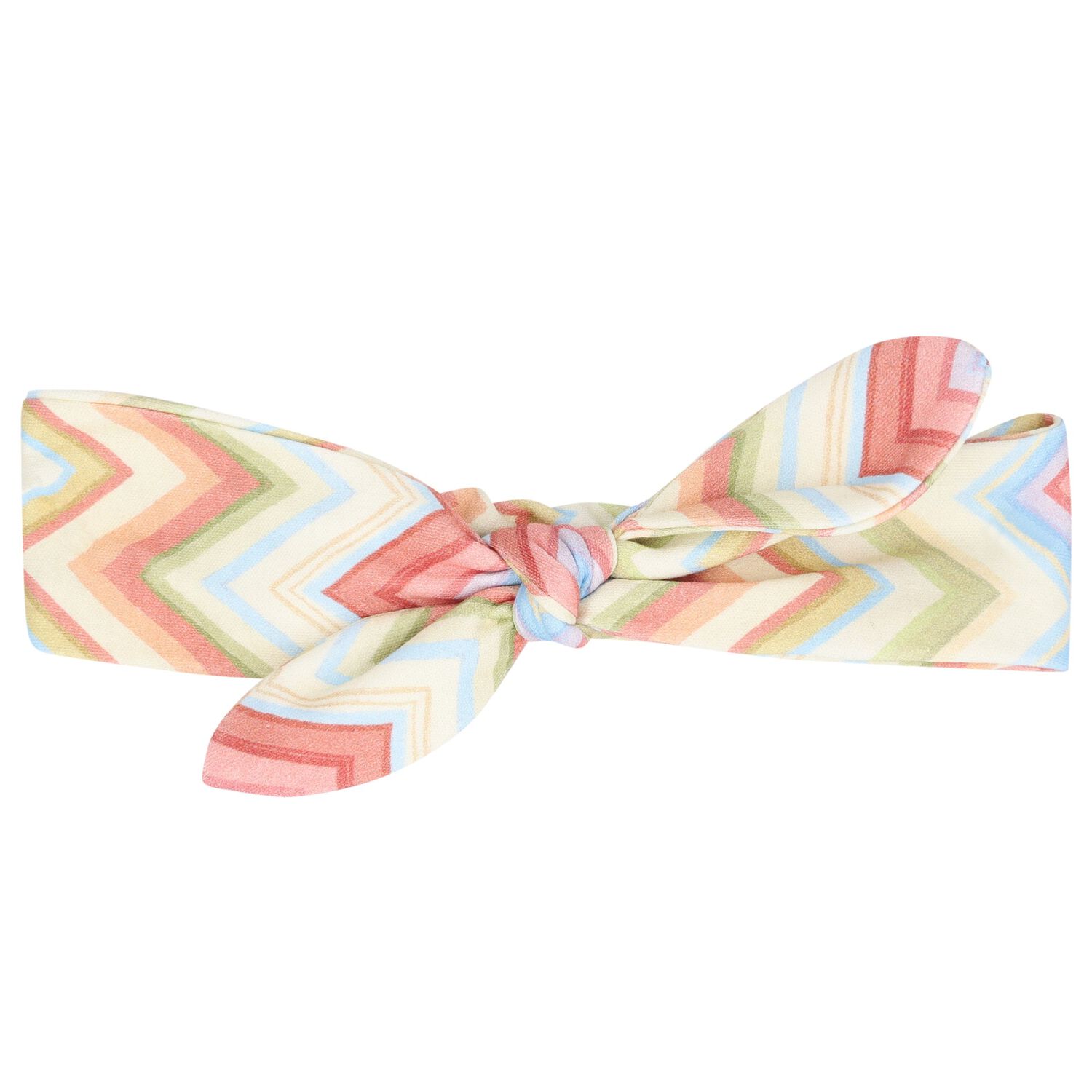 Baby Girls Multi-Coloured Zig Zag Bow Headband, 2, hi-res image number null