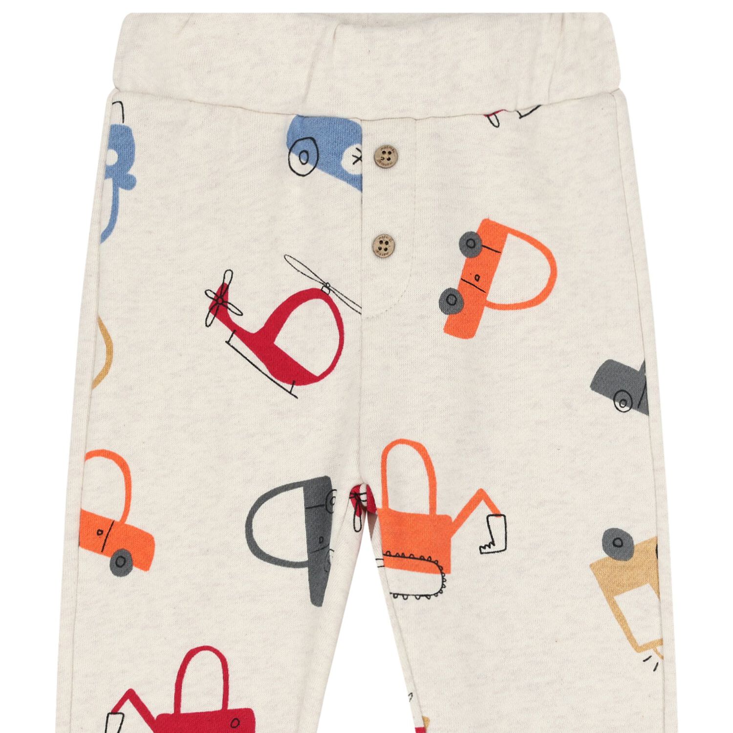 بنطلون رياضي أولاد رياضي باللون العاجي, 1, hi-res