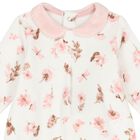 Baby Girls Ivory & Pink Babygrows ( 2-Pack ), 1, hi-res