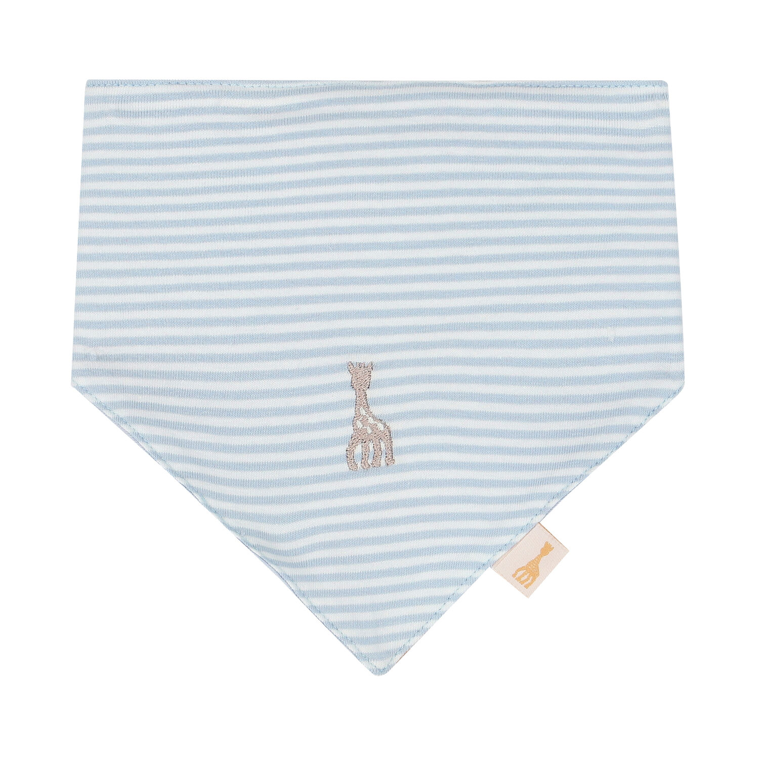 Blue & White Logo Baby Bib, 2, hi-res