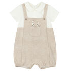 طقم رومبير وقبعة باللون الأبيض والأزرق للأولاد, 3, hi-res