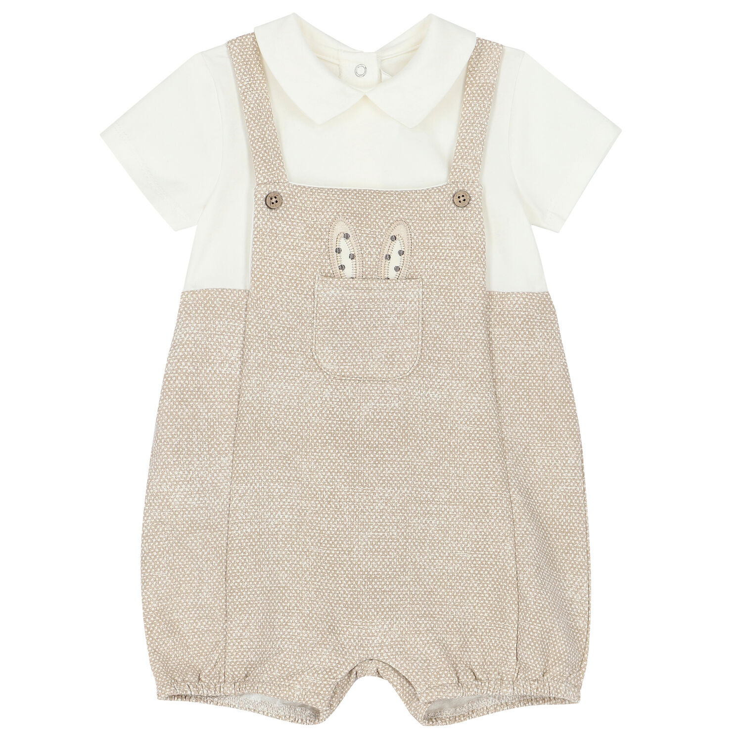 طقم رومبير وقبعة باللون الأبيض والأزرق للأولاد, 3, hi-res