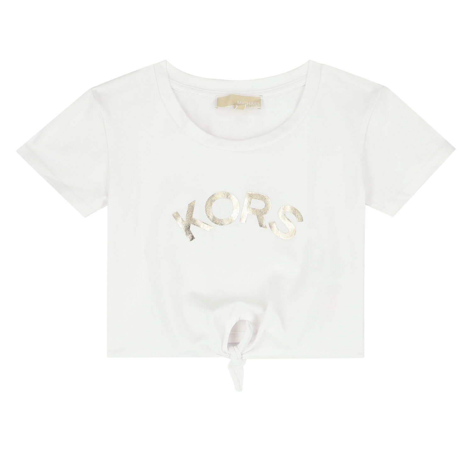 Girls White Logo T-Shirt, 1, hi-res