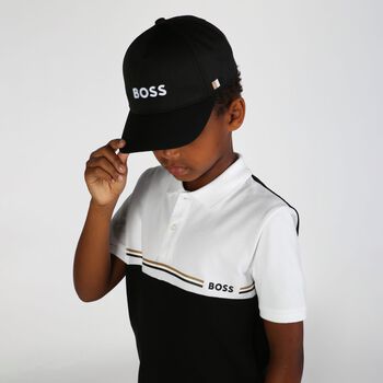 Boys Black Logo Cap