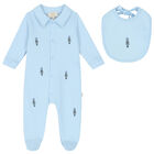 Baby Boys Blue Soldiers Babygrow Set, 2, hi-res