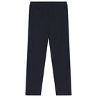 طقم ليجنز بطبعة الزهور باللون الأبيض والكحلى للبنات, 3, hi-res