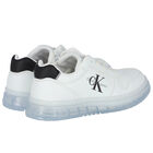 حذاء رياضي بالشعار باللون الابيض , 1, hi-res