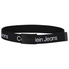 حزام أولاد بالشعار باللون الأسود, 1, hi-res