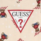 بدلة أطفال بشعار دب تيدي باللون البيج, 3, hi-res