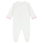 Baby Girls White & Pink Teddy Bear Zig Zag Babygrow Gift Set, 1, hi-res