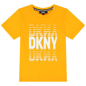 Boys Orange Logo T-Shirt