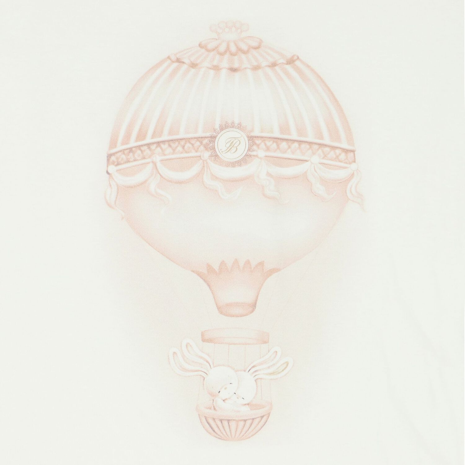 بطانية  أطفال  بطبعة منطاد باللون العاجي والبيج , 1, hi-res image number null