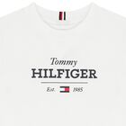 تيشيرت أولاد بالشعار باللون الابيض, 4, hi-res