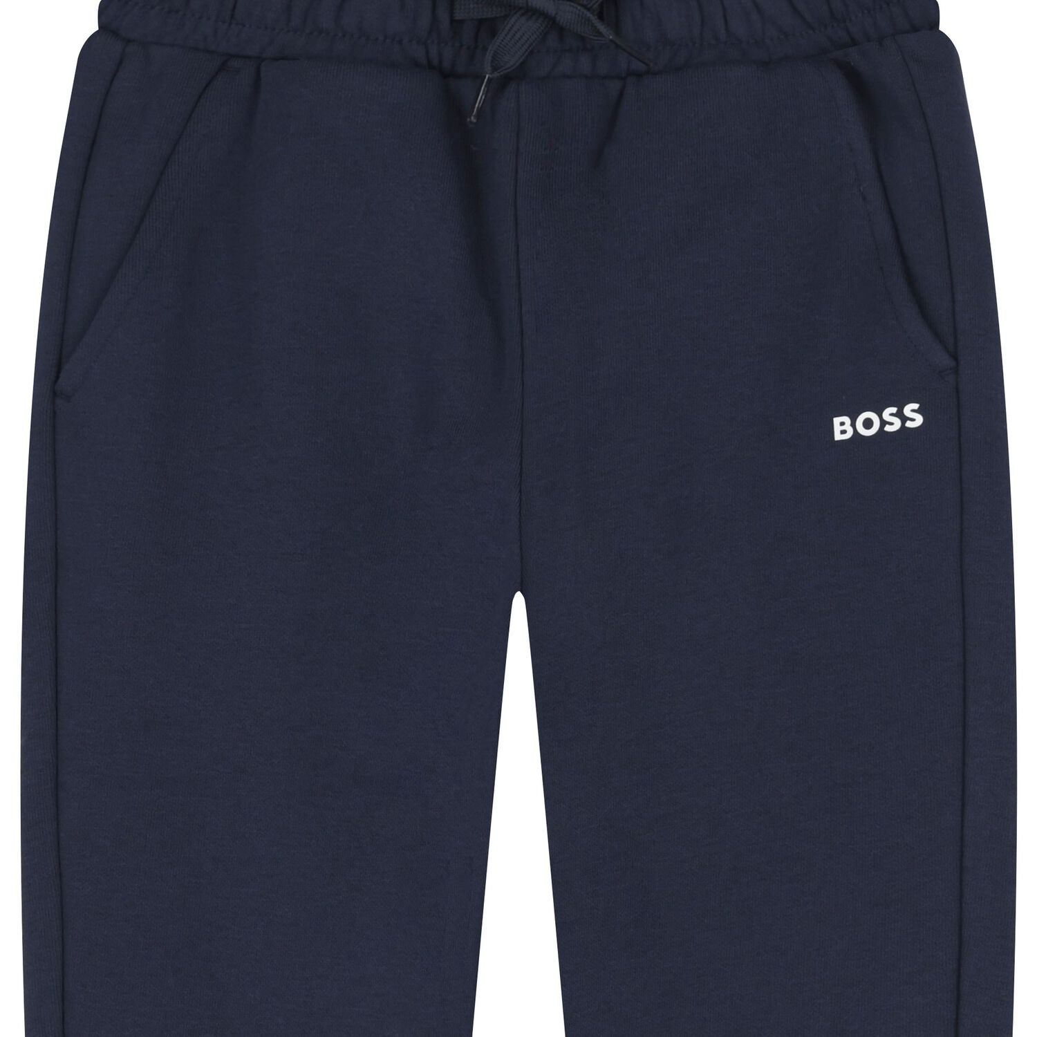 Boys Navy Blue Logo Joggers, 3, hi-res