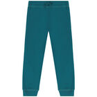 بدلة رياضية بنات بالشعار باللون الأخضر, 1, hi-res