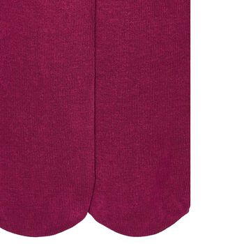 Girls Burgundy Tights