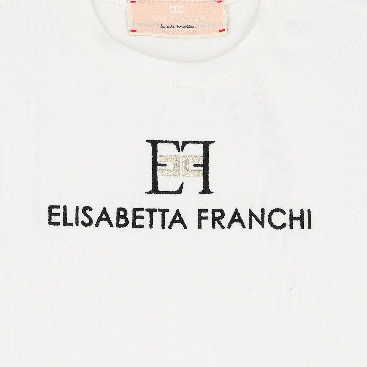 تيشيرت بنات بالشعار باللون العاجي, 3, hi-res image number null