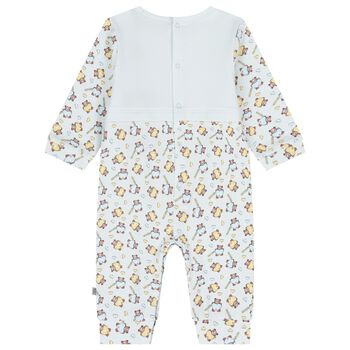 رومبر بشعار دب باللون أزرق للأولاد , 1 رومبر بشعار دب باللون أزرق للأولاد