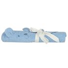 Baby Boys Blue Teddy Bear Hooded Towel, 1, hi-res