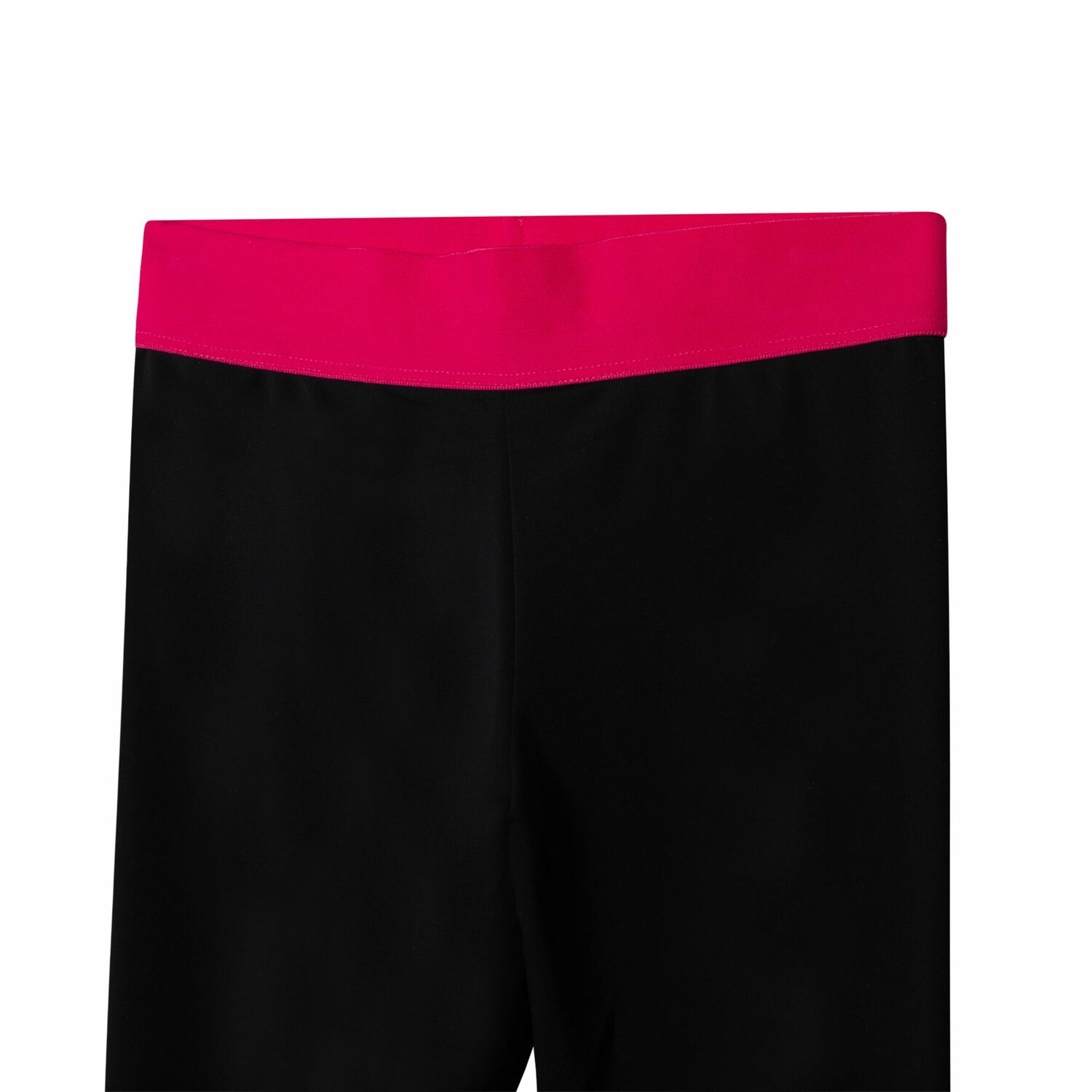 Girls Black & Pink Logo Leggings, 1, hi-res