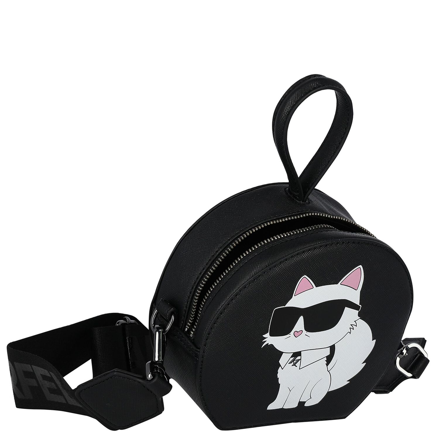 Girls Black Choupette Handbag, 1, hi-res image number null