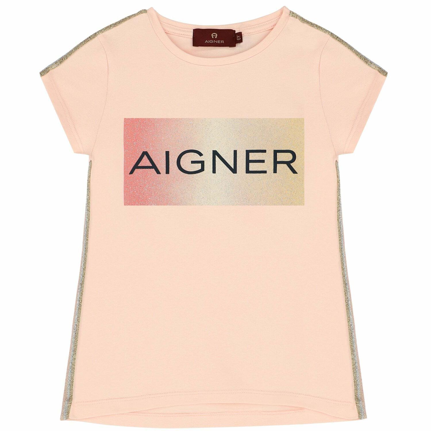 Girls Pink Logo T-Shirt, 2, hi-res