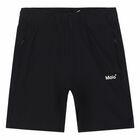 Boys Black Logo Shorts, 1, hi-res