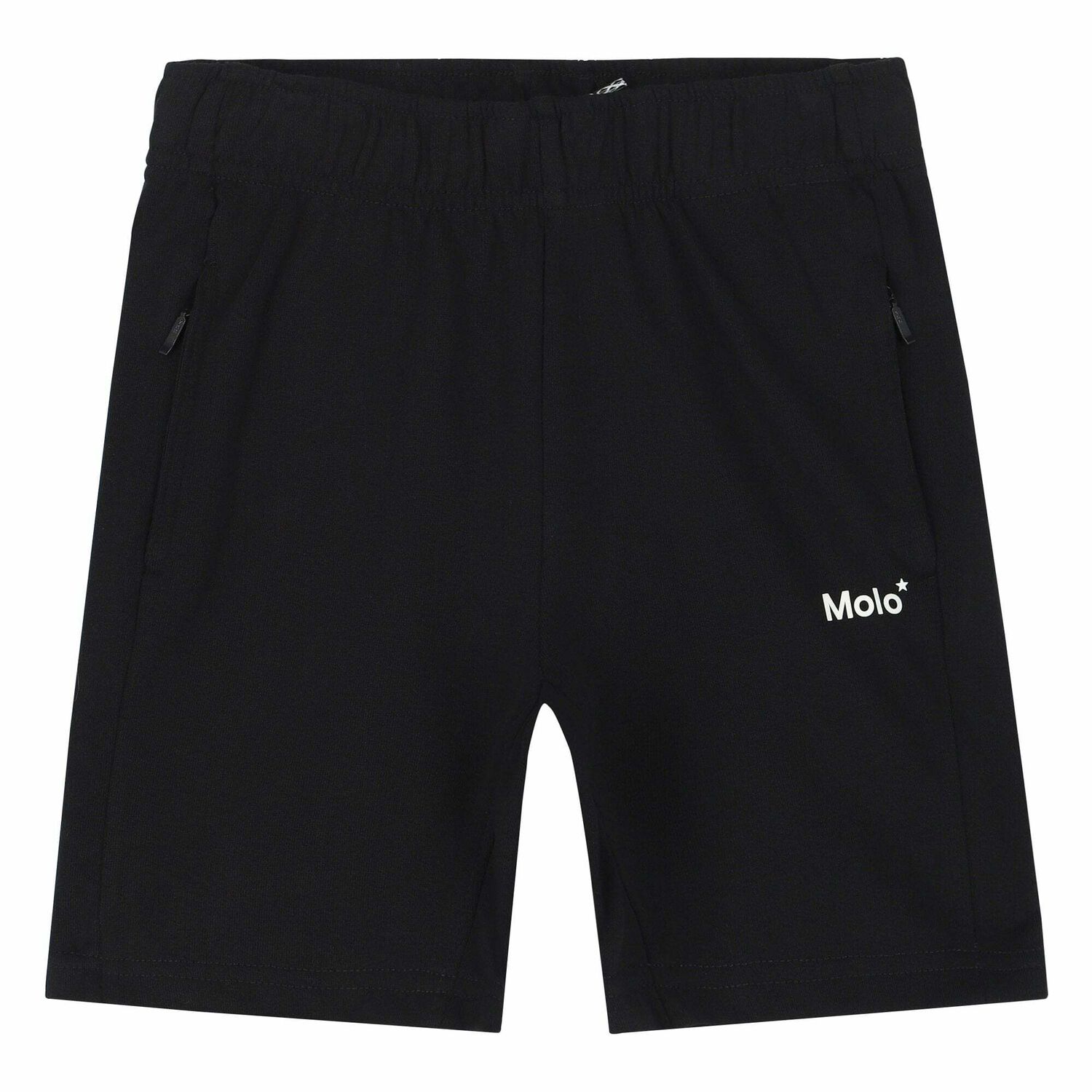 Boys Black Logo Shorts, 1, hi-res