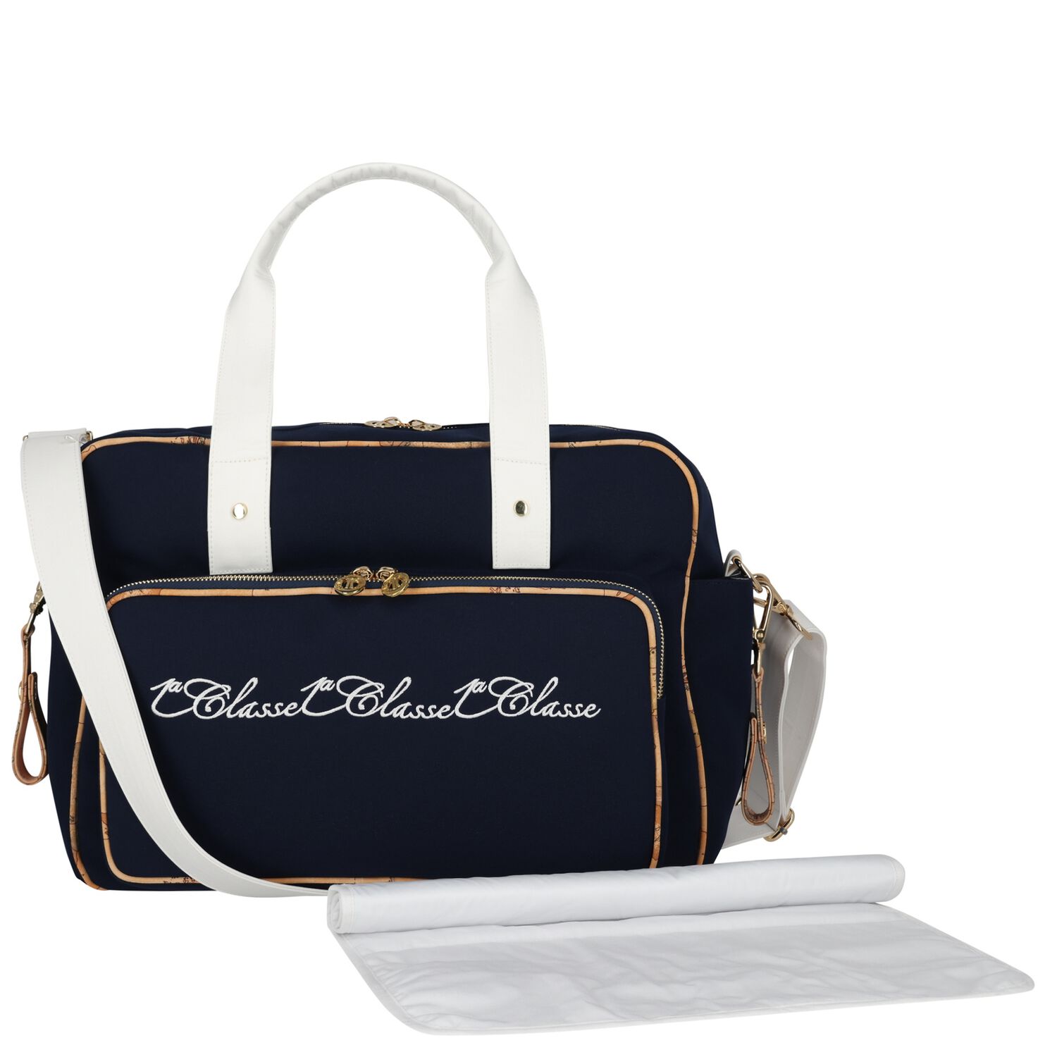 Navy Blue Logo Baby Changing Bag, 1, hi-res