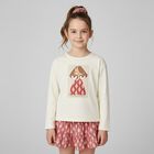 Girls Ivory Long Sleeve Top Set, 1, hi-res