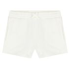 شورت بطبعة الزهور باللون العاجي للبنات, 1, hi-res