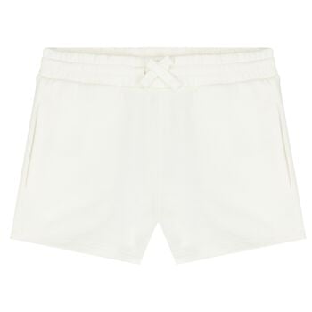 شورت بطبعة الزهور باللون العاجي للبنات