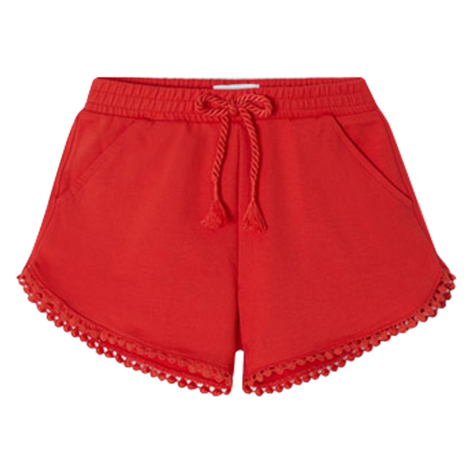 Girls Red Shorts, 4, hi-res