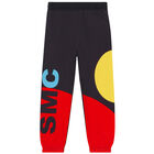 Boys Black Logo Joggers, 1, hi-res