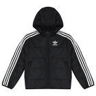 Black Logo Puffer Jacket, 1, hi-res