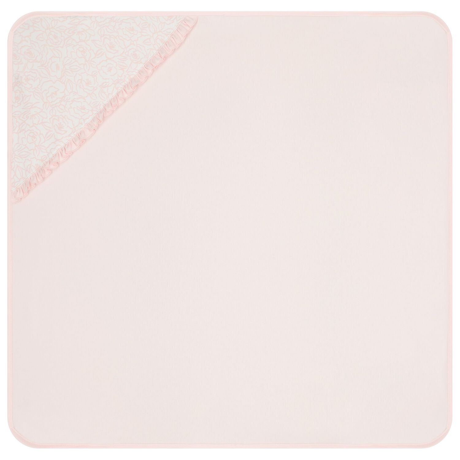 Baby Gilrs Pink Floral Blanket & Hat Set, 1, hi-res image number null