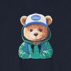 Boys Navy Blue Teddy Bear Sweatshirt, 1, hi-res